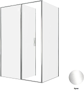 Душевой уголок Allen Brau Priority 140x100 3.31034.00+3.31046.00 цвет профиля Хром стекло прозрачное-2