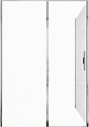 Душевой уголок Allen Brau Priority 140x100 3.31034.00+3.31046.00 цвет профиля Хром стекло прозрачное-5