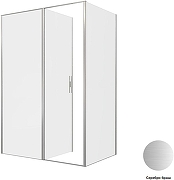 Душевой уголок Allen Brau Priority 140x90 3.31035.BA+3.31044.BA цвет профиля Серебро браш стекло прозрачное-2