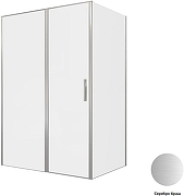 Душевой уголок Allen Brau Priority 140x100 3.31035.BA+3.31047.BA цвет профиля Серебро браш стекло прозрачное-4