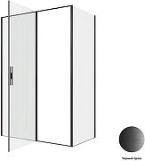 Душевой уголок Allen Brau Priority 140x80 3.31036.BBA+3.31042.BBA цвет профиля Черный браш стекло прозрачное-3