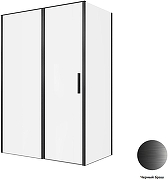 Душевой уголок Allen Brau Priority 140x80 3.31036.BBA+3.31042.BBA цвет профиля Черный браш стекло прозрачное-4