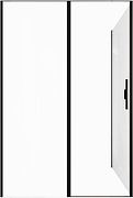 Душевой уголок Allen Brau Priority 140x100 3.31036.BBA+3.31048.BBA цвет профиля Черный браш стекло прозрачное-5