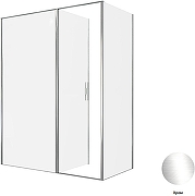 Душевой уголок Allen Brau Priority 160x80 3.31037.00+3.31040.00 цвет профиля Хром стекло прозрачное-2