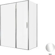Душевой уголок Allen Brau Priority 160x80 3.31037.00+3.31040.00 цвет профиля Хром стекло прозрачное-4