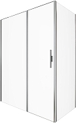Душевой уголок Allen Brau Priority 160x80 3.31037.00+3.31040.00 цвет профиля Хром стекло прозрачное-5