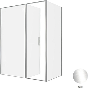 Душевой уголок Allen Brau Priority 160x90 3.31037.00+3.31043.00 цвет профиля Хром стекло прозрачное-2