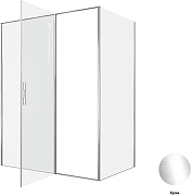 Душевой уголок Allen Brau Priority 160x100 3.31037.00+3.31046.00 цвет профиля Хром стекло прозрачное-3
