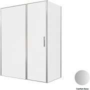 Душевой уголок Allen Brau Priority 160x80 3.31038.BA+3.31041.BA цвет профиля Серебро браш стекло прозрачное-4