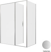 Душевой уголок Allen Brau Priority 160x90 3.31038.BA+3.31044.BA цвет профиля Серебро браш стекло прозрачное-2