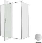 Душевой уголок Allen Brau Priority 160x90 3.31038.BA+3.31044.BA цвет профиля Серебро браш стекло прозрачное-3