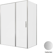 Душевой уголок Allen Brau Priority 160x90 3.31038.BA+3.31044.BA цвет профиля Серебро браш стекло прозрачное-4