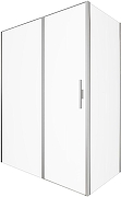 Душевой уголок Allen Brau Priority 160x100 3.31038.BA+3.31047.BA цвет профиля Серебро браш стекло прозрачное