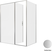 Душевой уголок Allen Brau Priority 160x100 3.31038.BA+3.31047.BA цвет профиля Серебро браш стекло прозрачное-2