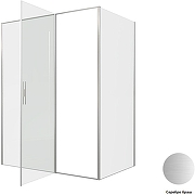 Душевой уголок Allen Brau Priority 160x100 3.31038.BA+3.31047.BA цвет профиля Серебро браш стекло прозрачное-3