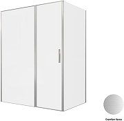 Душевой уголок Allen Brau Priority 160x100 3.31038.BA+3.31047.BA цвет профиля Серебро браш стекло прозрачное-4