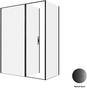 Душевой уголок Allen Brau Priority 160x80 3.31039.BBA+3.31042.BBA цвет профиля Черный браш стекло прозрачное-2