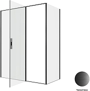 Душевой уголок Allen Brau Priority 160x80 3.31039.BBA+3.31042.BBA цвет профиля Черный браш стекло прозрачное-3