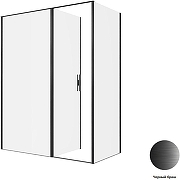 Душевой уголок Allen Brau Priority 160x80 3.31039.BBA+3.31042.BBA цвет профиля Черный браш стекло прозрачное-4