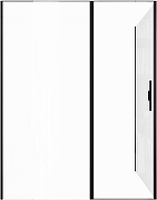Душевой уголок Allen Brau Priority 160x80 3.31039.BBA+3.31042.BBA цвет профиля Черный браш стекло прозрачное-5