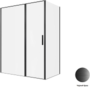 Душевой уголок Allen Brau Priority 160x90 3.31039.BBA+3.31045.BBA цвет профиля Черный браш стекло прозрачное-4