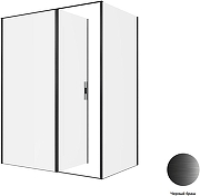 Душевой уголок Allen Brau Priority 160x100 3.31039.BBA+3.31048.BBA цвет профиля Черный браш стекло прозрачное-2