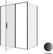 Душевой уголок Allen Brau Priority 160x100 3.31039.BBA+3.31048.BBA цвет профиля Черный браш стекло прозрачное-3