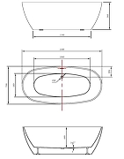 Акриловая ванна Vincea 150х75 VBT-405-1500 цвет Белый-3