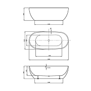 Акриловая ванна Vincea 180х80 VBT-408-1800MW цвет Белый матовый-4