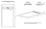Душевой поддон из искусственного камня Allen Brau Infinity 160x90 8.21007-PGM цвет Серый-5