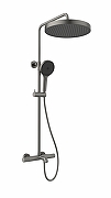 Душевая система AltroBagno Bilancia 030428 GM с термостатом цвет Оружейная сталь
