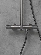 Душевая система AltroBagno Bilancia 030428 GM с термостатом цвет Оружейная сталь-2