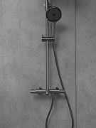 Душевая система AltroBagno Bilancia 030428 GM с термостатом цвет Оружейная сталь-3