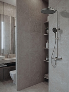 Душевая система AltroBagno Bilancia 030428 GM с термостатом цвет Оружейная сталь-7