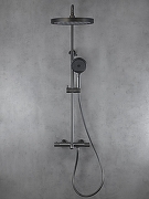 Душевая система AltroBagno Bilancia 030428 GM с термостатом цвет Оружейная сталь-14