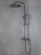 Душевая система AltroBagno Bilancia 030428 GM с термостатом цвет Оружейная сталь-15