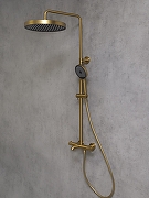 Душевая система AltroBagno Bilancia 030429 BG с термостатом цвет Золото матовое-17