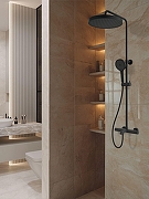 Душевая система AltroBagno Bilancia 030430 MB с термостатом цвет Черный матовый-7