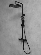 Душевая система AltroBagno Bilancia 030430 MB с термостатом цвет Черный матовый-8