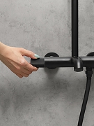 Душевая система AltroBagno Bilancia 030430 MB с термостатом цвет Черный матовый-11