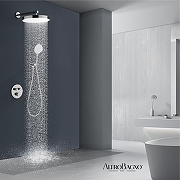 Душевая система AltroBagno Bilancia 040415 Ni с термостатом цвет Никель-2