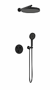 Душевая система AltroBagno Bilancia 040416 MB с термостатом цвет Черный матовый