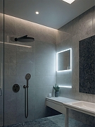 Душевая система AltroBagno Bilancia 040416 MB с термостатом цвет Черный матовый-1