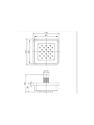Боковая форсунка AltroBagno BJ 071602 NeOp цвет Черный матовый-6