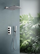 Душевая система AltroBagno Cascata 040101 Cr с термостатом цвет Хром-1