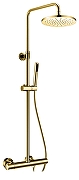 Душевая система AltroBagno Costanza 0302 Or с термостатом цвет Золото