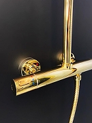 Душевая система AltroBagno Costanza 0302 Or с термостатом цвет Золото-5