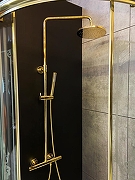 Душевая система AltroBagno Costanza 0302 Or с термостатом цвет Золото-6
