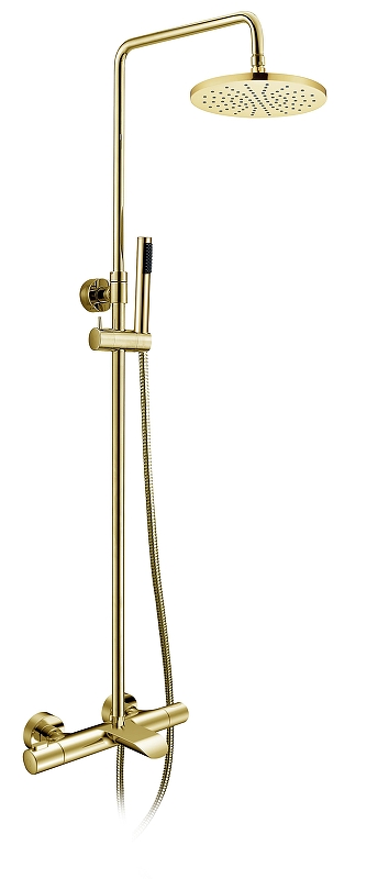 Душевая система AltroBagno Costanza 030419 Or с термостатом 