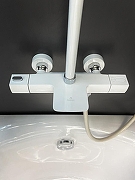 Душевая система AltroBagno Diretto 030413 Bi с термостатом цвет Белый-5